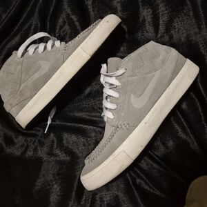 Nike Suede Gray High-Top Sneakers
